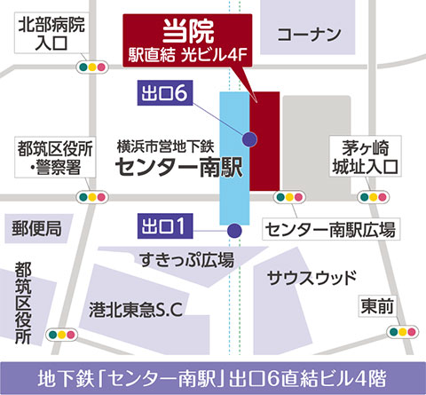 クリニックの地図